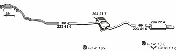 Ernst 010276 Exhaust system 010276: Buy near me in Poland at 2407.PL - Good price!
