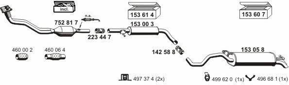  010292 Exhaust system 010292: Buy near me in Poland at 2407.PL - Good price!