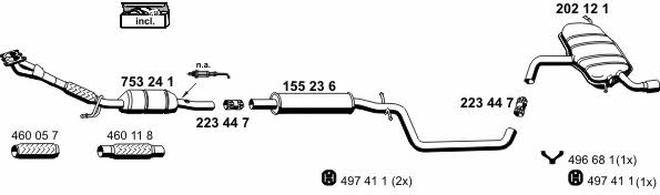  010303 Exhaust system 010303: Buy near me in Poland at 2407.PL - Good price!