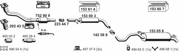  010416 Exhaust system 010416: Buy near me in Poland at 2407.PL - Good price!