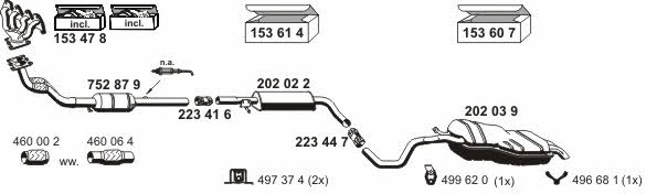  010417 Exhaust system 010417: Buy near me in Poland at 2407.PL - Good price!