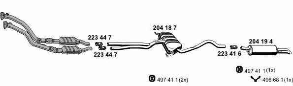Ernst 010477 Exhaust system 010477: Buy near me in Poland at 2407.PL - Good price!