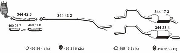 Ernst 031559 Exhaust system 031559: Buy near me in Poland at 2407.PL - Good price!