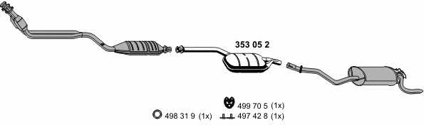 Ernst 040003 Exhaust system 040003: Buy near me at 2407.PL in Poland at an Affordable price!