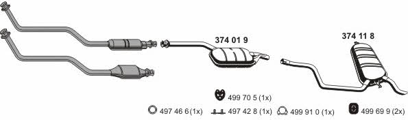 Ernst 040067 Exhaust system 040067: Buy near me in Poland at 2407.PL - Good price!