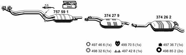 Ernst 040157 Exhaust system 040157: Buy near me in Poland at 2407.PL - Good price!