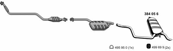 Ernst 040195 Exhaust system 040195: Buy near me in Poland at 2407.PL - Good price!