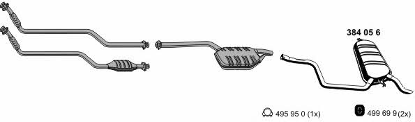 Ernst 040196 Exhaust system 040196: Buy near me in Poland at 2407.PL - Good price!