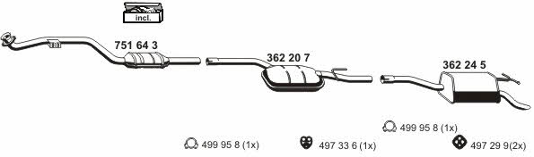 Ernst 040257 Exhaust system 040257: Buy near me in Poland at 2407.PL - Good price!