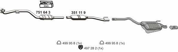  040317 Exhaust system 040317: Buy near me in Poland at 2407.PL - Good price!