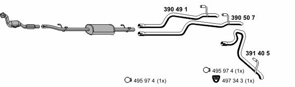 Ernst 040583 Exhaust system 040583: Buy near me in Poland at 2407.PL - Good price!
