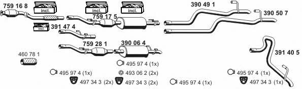  040585 Exhaust system 040585: Buy near me in Poland at 2407.PL - Good price!