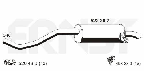 Ernst 522267 End Silencer 522267: Buy near me in Poland at 2407.PL - Good price!