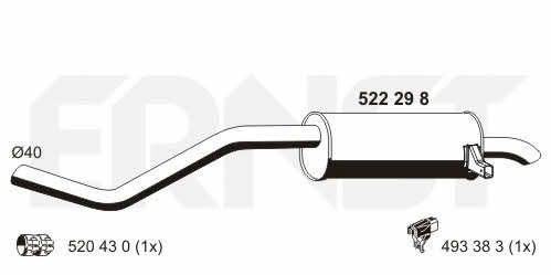 Ernst 522298 End Silencer 522298: Buy near me in Poland at 2407.PL - Good price!