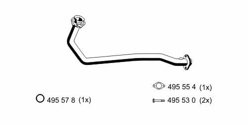 Ernst 522410 Exhaust pipe 522410: Buy near me in Poland at 2407.PL - Good price!
