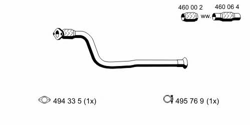 Ernst 522540 Exhaust pipe 522540: Buy near me in Poland at 2407.PL - Good price!