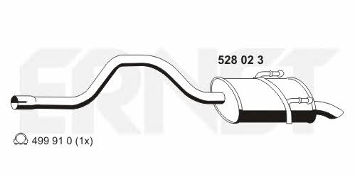 Ernst 528023 End Silencer 528023: Buy near me in Poland at 2407.PL - Good price!