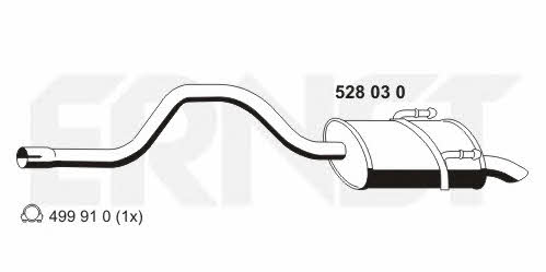 Ernst 528030 End Silencer 528030: Buy near me in Poland at 2407.PL - Good price!