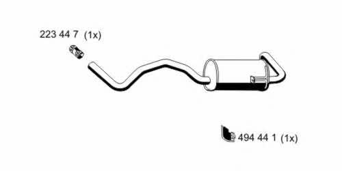 Ernst 530149 End Silencer 530149: Buy near me in Poland at 2407.PL - Good price!