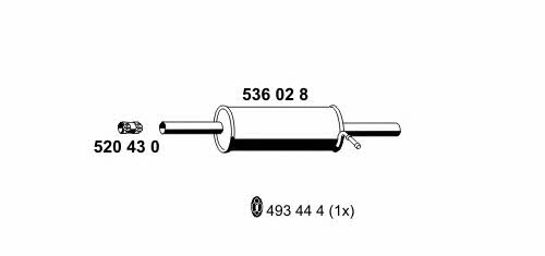 Ernst 536028 End Silencer 536028: Buy near me in Poland at 2407.PL - Good price!