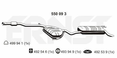 Ernst 550093 End Silencer 550093: Buy near me in Poland at 2407.PL - Good price!