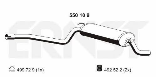 Ernst 550109 End Silencer 550109: Buy near me in Poland at 2407.PL - Good price!
