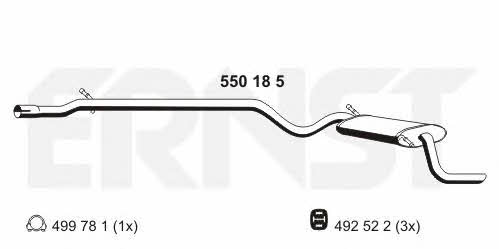 Ernst 550185 End Silencer 550185: Buy near me at 2407.PL in Poland at an Affordable price!