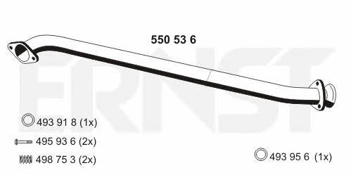 Ernst 550536 Exhaust pipe 550536: Buy near me in Poland at 2407.PL - Good price!
