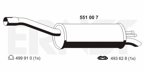 Ernst 551007 End Silencer 551007: Buy near me in Poland at 2407.PL - Good price!