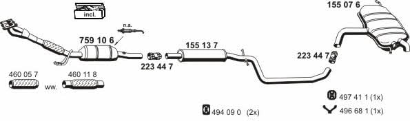  071272 Exhaust system 071272: Buy near me in Poland at 2407.PL - Good price!