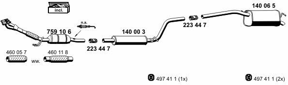  071294 Exhaust system 071294: Buy near me in Poland at 2407.PL - Good price!