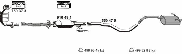 Ernst 120188 Exhaust system 120188: Buy near me in Poland at 2407.PL - Good price!