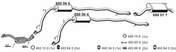 Ernst 140023 Exhaust system 140023: Buy near me in Poland at 2407.PL - Good price!