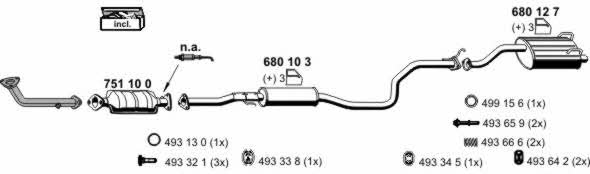 Ernst 140026 Exhaust system 140026: Buy near me in Poland at 2407.PL - Good price!