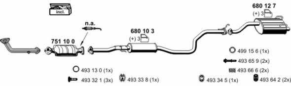 Ernst 140028 Exhaust system 140028: Buy near me in Poland at 2407.PL - Good price!