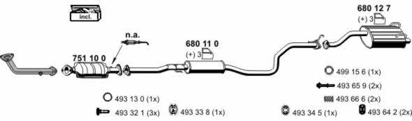 Ernst 140042 Exhaust system 140042: Buy near me in Poland at 2407.PL - Good price!