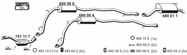 Ernst 140048 Exhaust system 140048: Buy near me in Poland at 2407.PL - Good price!