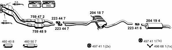  010546 Exhaust system 010546: Buy near me in Poland at 2407.PL - Good price!