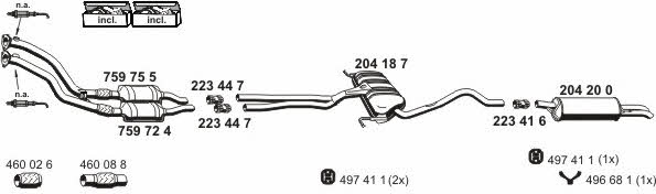 Ernst 010577 Exhaust system 010577: Buy near me in Poland at 2407.PL - Good price!