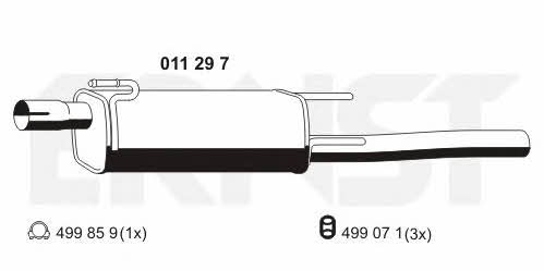 Ernst 011297 End Silencer 011297: Buy near me in Poland at 2407.PL - Good price!