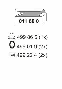  011600 Schalldampfer montagesatz 011600: Kaufen Sie zu einem guten Preis in Polen bei 2407.PL!