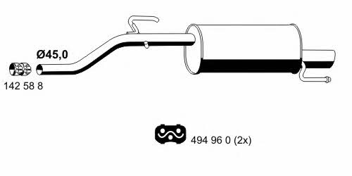 Ernst 013079 Endschalldämpfer 013079: Kaufen Sie zu einem guten Preis in Polen bei 2407.PL!