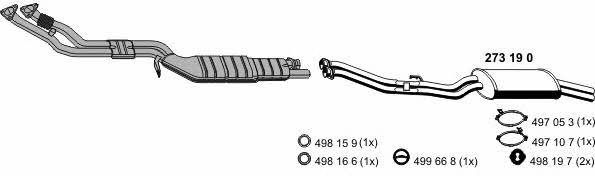  020023 Exhaust system 020023: Buy near me in Poland at 2407.PL - Good price!