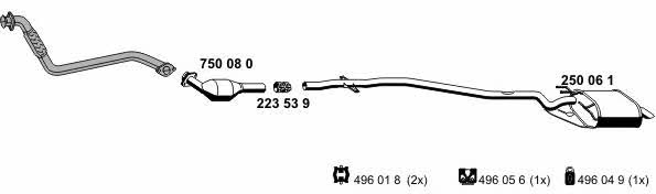  020156 Exhaust system 020156: Buy near me in Poland at 2407.PL - Good price!