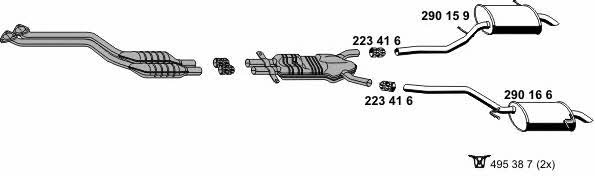 Ernst 020175 Exhaust system 020175: Buy near me in Poland at 2407.PL - Good price!