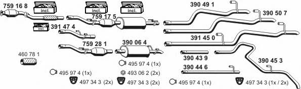  040623 Exhaust system 040623: Buy near me in Poland at 2407.PL - Good price!