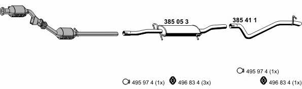 Ernst 040645 Exhaust system 040645: Buy near me in Poland at 2407.PL - Good price!