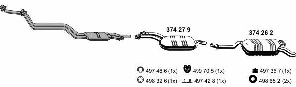 Ernst 040711 Exhaust system 040711: Buy near me in Poland at 2407.PL - Good price!