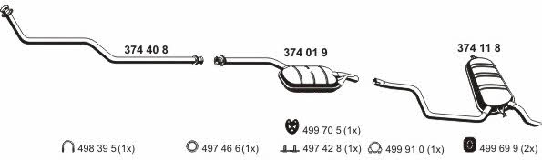 Ernst 040715 Exhaust system 040715: Buy near me in Poland at 2407.PL - Good price!