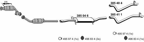 Ernst 040728 Exhaust system 040728: Buy near me in Poland at 2407.PL - Good price!